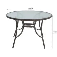 중국 싼 가구 정원 세트 대중음식점 식탁 105cm 둥근 옥외 테이블