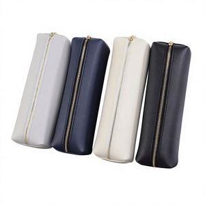 Estuche Minimalista de Cuero PU sin Cierre, de Gran Capacidad, Color Sólido, para Estudiantes de Primaria/Secundaria, Venta al Por Mayor - Product Image 1