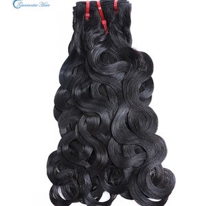 Cheveux naturels vierges bruts garantis, double épaisseur, ondulés, peuvent être décolorés, avec pointes pleines, couleur naturelle - Product Image 1