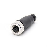 Connecteur M12 4 broches 5 broches 8 broches 2 3 4 5 8 broches mâle femelle vers un code IP67 étanche alimentation angle droit droit capteur prise circulaire