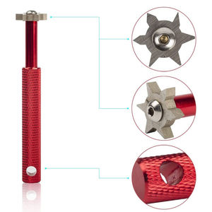 Herramienta de Limpieza de Palos de Golf de Metal Multicolor de Alta Calidad y Durabilidad, Afilador de Palos de Golf Cuadrado U&V con 6 Cabezas - Product Image 3
