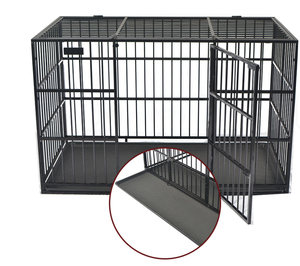 גדול כלב חיצוני גדול עם גג נשימה גוונים של גג נשימות ג מתכת כלוב עבור כלבים גדולים עמיד ועמיד מזג אוויר - Product Image 2