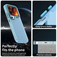 Funda Mate Resistente al Desgaste, Anti-Rayones y Absorbente de Impactos, con Parte Trasera Rígida y Bordes Suaves para Xiaomi 17 Pro/17 Pro Max/Poco X8 Pro