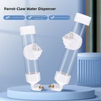 Nouvelle bouteille d'eau suspendue pour oiseaux, distributeur de 180 ml et 260 ml pour pigeons, perroquets, cailles et poulets