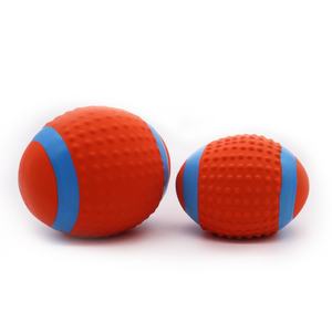 Juguetes chirriantes para perros, pelotas de goma de látex natural suaves, elásticas y duraderas, para cachorros pequeños y medianos, juguete interactivo para masticar, sonido, buscar y jugar. - Product Image 1