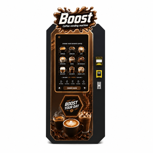 เครื่องจำหน่ายกาแฟอัตโนมัติเชิงพาณิชย์ หน้าจอสัมผัส เครื่องชงกาแฟแบบ Bean-to-Cup ระบบจัดการผ่านคลาวด์ รองรับการชำระเงินหลากหลายรูปแบบ - Product Image 4