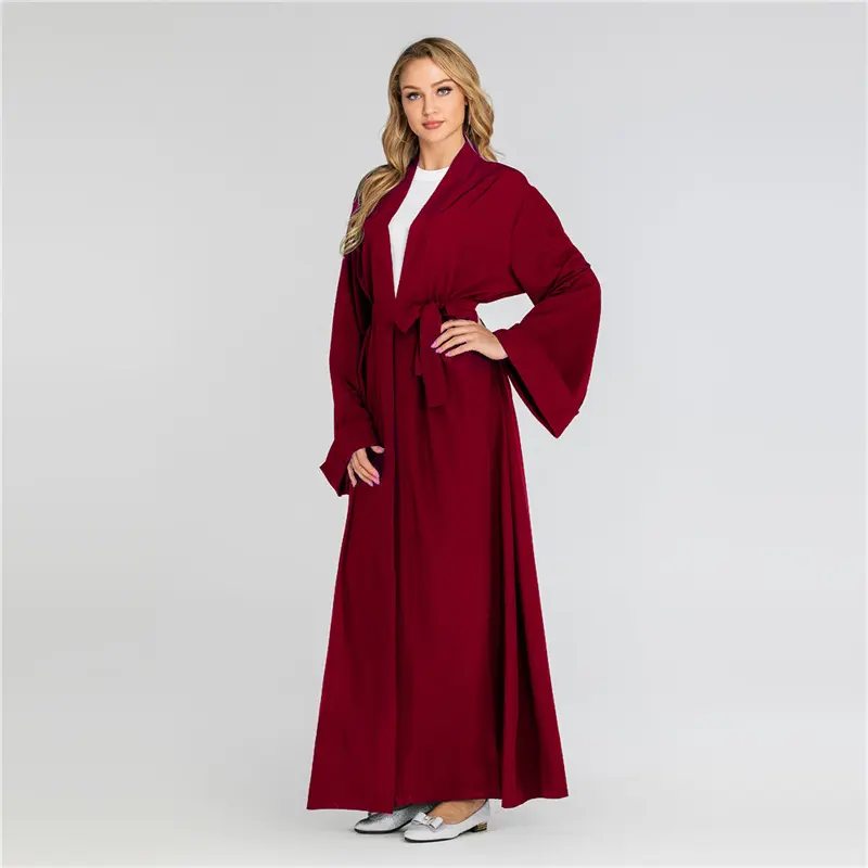 Elegante Open Moslim Luxe Dubai Vrouwen Winter Groothandel Bescheiden Etnische Islamitische Kleding Vrouwen Abaya Moslim Jurk Van Kalkoen