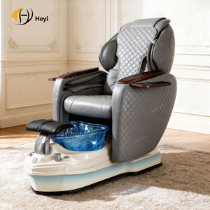Großhandel Moderne Luxus Beauty Nagelstudio Möbel Whirlpool-Pedikürestühle ohne Verrohrung mit Abflusspumpe für Fuß-Spa-Massage - Product Image 5