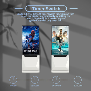 Trong suốt Màn hình LED hiển thị <span class=keywords><strong>LCD</strong></span> Double Sided Máy nghe nhạc quảng cáo dọc 55 inch Totem tầng thường vụ máy nghe nhạc quảng cáo - Product Image 6