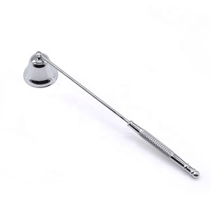 PJ02B Wholesale Long Handle <b>Candle</b> Snuffer Extinguisher Stainless Steel <b>Wick</b> Flame Snuffer Bell <b>Candle</b> Tool - Product Image 4