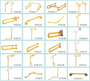 White or Yellow Urinal Bathroom <strong>Grab</strong> <strong>Bar</strong> Safety Nylon Washbasin <strong>Grab</strong> <strong>bar</strong> for Hospital Hotel and School - Product Image 5