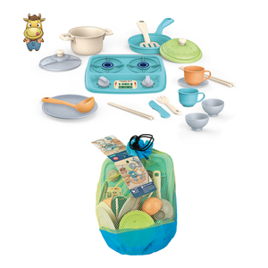 Juego de Juguetes de Cocina para Niños - Juego de 15 Piezas - Cocina de Gas, Ollas, Platos, Tazas, Tazones - Product Image 4