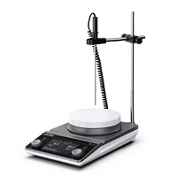 Agitador Magnético Redondo LACHOI MSA-HDE 50-2000 rpm RT-350 ° Controlador LCD RS232 + Programable - para Síntesis Química y Mezcla Farmacéutica