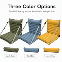 Matelas gonflable pliable en nylon TPU imperméable et résistant pour pique-nique, chaise de plage pour randonnée et pêche en extérieur