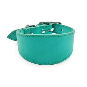 Collar de galgo de cuero cónico extra ancho de varios colores de alta calidad - Product Image 5