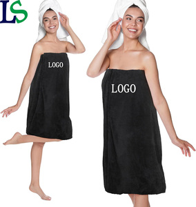 Fabrication de serviettes enveloppantes souples de luxe avec LOGO personnalisé pour la douche le bain grande taille hydrophile pour spa salon de beauté - Product Image 1