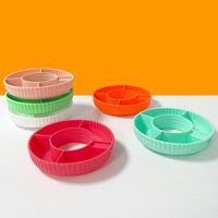   Plateau à collation en silicone pour gobelet de 40 oz avec poignée, accessoires pour récipient à collation
