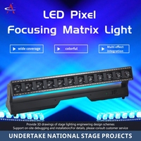 Barra de Luces Móviles con Zoom RGBW de 12 Ojos Pixel 3-60 °   Control LED Individual de Rotación del Eje Y para Discotecas y Clubs