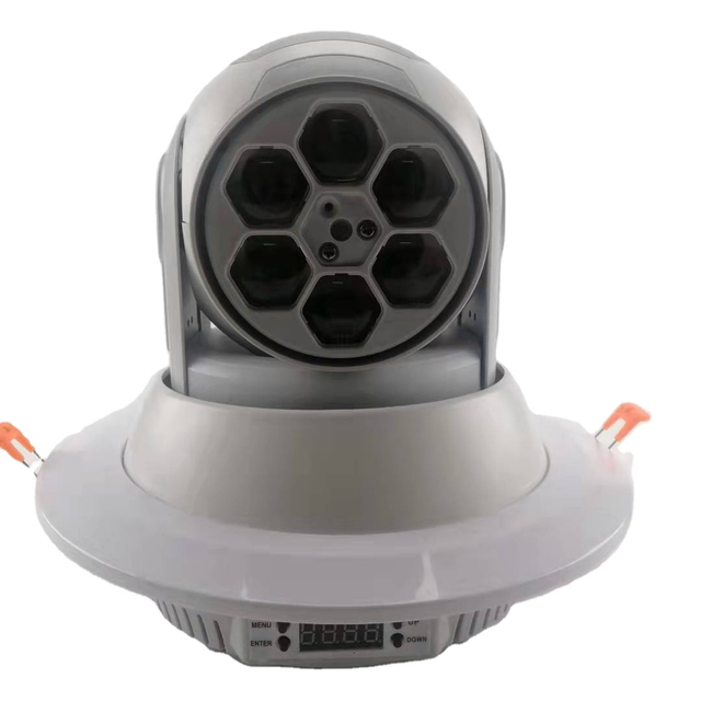 Hot 60W Scan Stage Light with RGBW LED 6 Bee Eye Laser Three Aperture Moving Head Light Emitting Red Green Blue White Colors