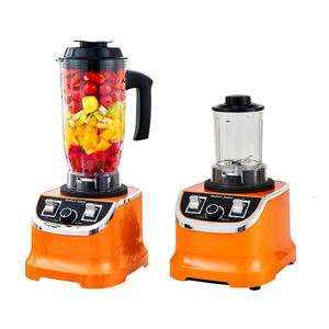 专业水果食品榨汁机和搅拌机银色立式厨房搅拌机2合1 - Product Image 4