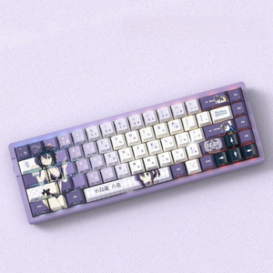 Teclas PBT Cherry Profile de Anime Miyu Takanashi <span class=keywords><strong>Rikka</strong></span>, en japonés e inglés, 74/129 teclas, juego de teclas personalizadas, gruesas y duraderas - Product Image 3