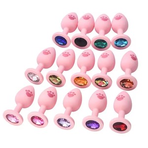 Vente chaude <span class=keywords><strong>Chat</strong></span> Griffe Motif Silicone Anal Plug Avec Cristal Bijoux Lisse Butt Plug Anal Adulte Sex Toys Pour Hommes <span class=keywords><strong>Gay</strong></span> Femmes - Product Image 6