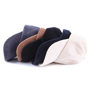 Haute Qualité En Gros Personnalisé Votre Conception Broderie Lettre Velours Côtelé Papa Chapeau 6 Panneau Casquettes De Baseball Vierges - Product Image 4