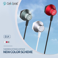 Earphone Tipe C Berkabel dengan Mikrofon, Earphone Berkualitas Berkabel, Earbuds In-ear untuk Musik