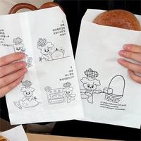 Personnalisé Imprimé Votre Propre Logo Restaurant Traiteur À Emporter Emballage Kraft Doublé Plat V Forme Fond Pointu Sacs En Papier Alimentaire