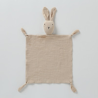 Doudou lapin en coton biologique Couverture de sécurité pour bébé Lovely Stuffed Baby Bunny Comforter