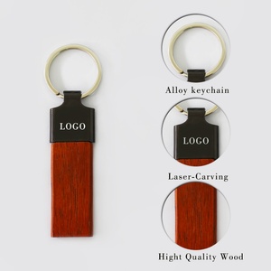 OneWay Wholesale Kids' Wood Key Chain <b>Customized</b> Logo Souvenir Promotional Wooden <b>Keychain</b> - Product Image 2