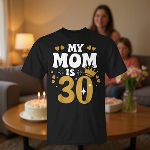 Camiseta de cumpleaños para mi mamá de 30 años, regalo para el día de la madre - Product Image 3