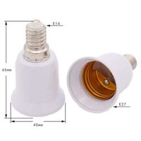 Blanc E14 à E27 Led éclairage support de lampe convertisseur vis ampoule douille adaptateur Led économie lumière halogène lampe Bases 3a 220v