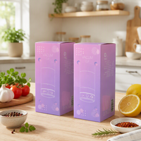 Boîte en carton recyclé avec logo personnalisé, boîte d'emballage en papier pliable pour thermos, gourde isotherme