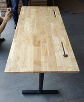 Chine Vente chaude en bois école acier abattre bureau L professeur Table bureaux d'ordinateur
