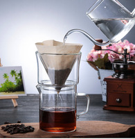 Cafetière à filtre en verre pour café filtre, avec filtre en verre