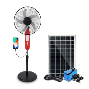 Ventilador de Pie Recargable Eléctrico de Alta Calidad de 16 Pulgadas <span class=keywords><strong>con</strong></span> Panel Solar y Batería - Product Image 6