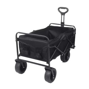 Chariot de <span class=keywords><strong>camping</strong></span> extérieur pliable en fer de grande taille à ouverture arrière, avec roues pivotantes, portable, idéal pour la vente ambulante et les marchés nocturnes - Product Image 3