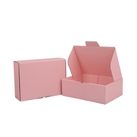 Vêtements cosmétiques personnalisés de bonne qualité boîte d'expédition postale colorée pliable en carton ondulé pour cadeau