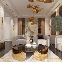 Lustre suspendu en métal pour salon ANNO, décoration de luxe, luminaire de lustre