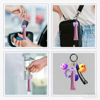 Nouveau porte-gloss à lèvres porte-clés en silicone, porte-baume à lèvres avec nœud et ailes, étui pour capuchon de 0,55 à 0,7 pouce, accessoires de sac, pendentifs