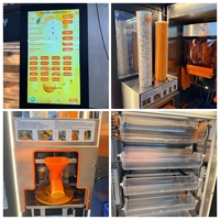Máquina Expendedora de Jugos de Frutas Comercial de Alta Rentabilidad, Acepta Efectivo, Monedas y Tarjetas de Crédito, Dispensador Automático de Vasos de 12 oz para Centros Comerciales