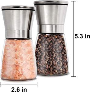 Moulin à sel et à poivre manuel, moulin à épices et herbes sèches en céramique conique, broyeur commercial pour épices - Product Image 2