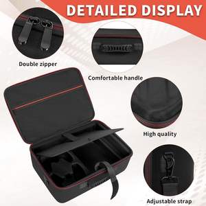 Estuche rígido para PS5, material EVA, cierre con cremallera, correa para el hombro extraíble, 2 compartimentos, negro, para consola PlayStation <span class=keywords><strong>5</strong></span> - Product Image 2