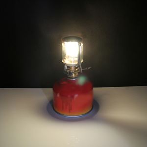 โคมไฟตั้งแคมป์แบบพกพาขนาดเล็ก, โคมไฟใช้แก๊สไฟสำหรับตกปลาปิกนิกเต็นท์บ้านสวนโคมไฟแก้วแขวน - Product Image 4