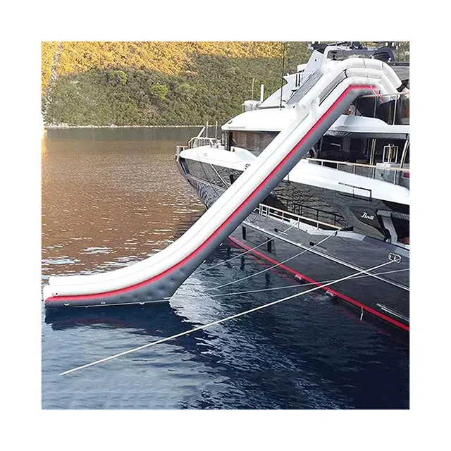 Y & G Freestyle Cruiser Opblaasbare Waterglijbaan Voor Jachten | Opblaasbare Waterjachtglijbaan | Iso, Opblaasbare Jachtglijbanen Met Klim