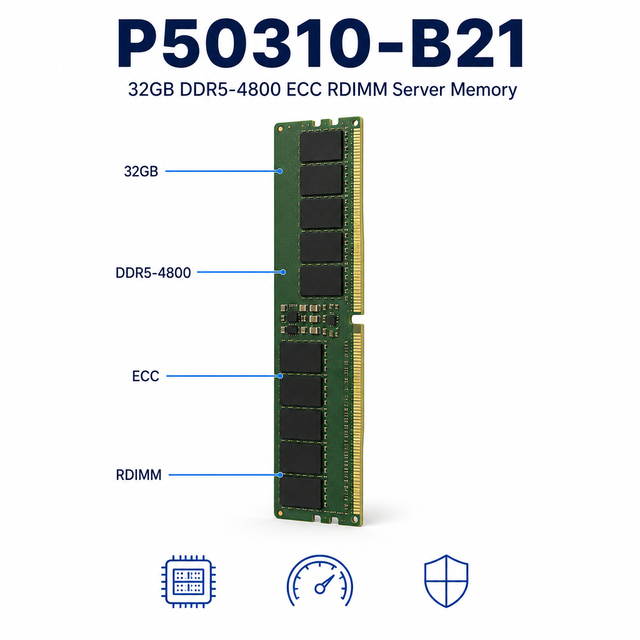 P50310-B21 32GB DDR5-4800 ECC RDIMM Server Memory Module for Data Center