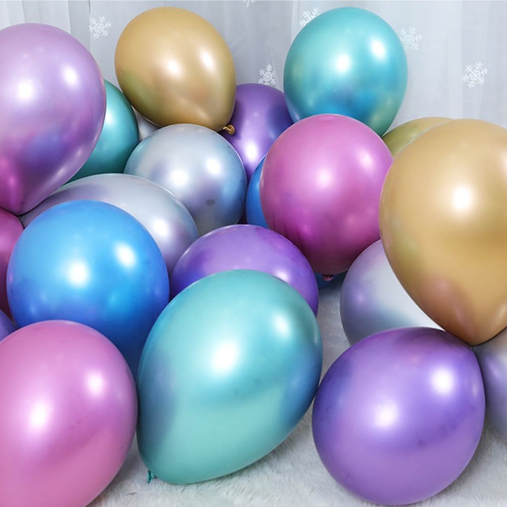 12 Inch Helium Chrome Globos Metalizados Metalicos Para Fiesta Globos Al Por Mayor Latex Party Decoration