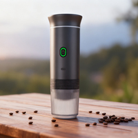 Machine à expresso portable 20 bars, compatible capsules et café moulu, fonctionnant sur batterie, petite machine à café pour la randonnée
