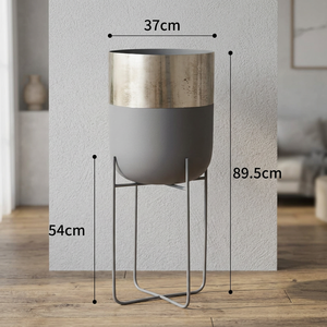 ชาวไร่โลหะที่มีขาตั้งในการตกแต่งสองโทน - Product Image 2